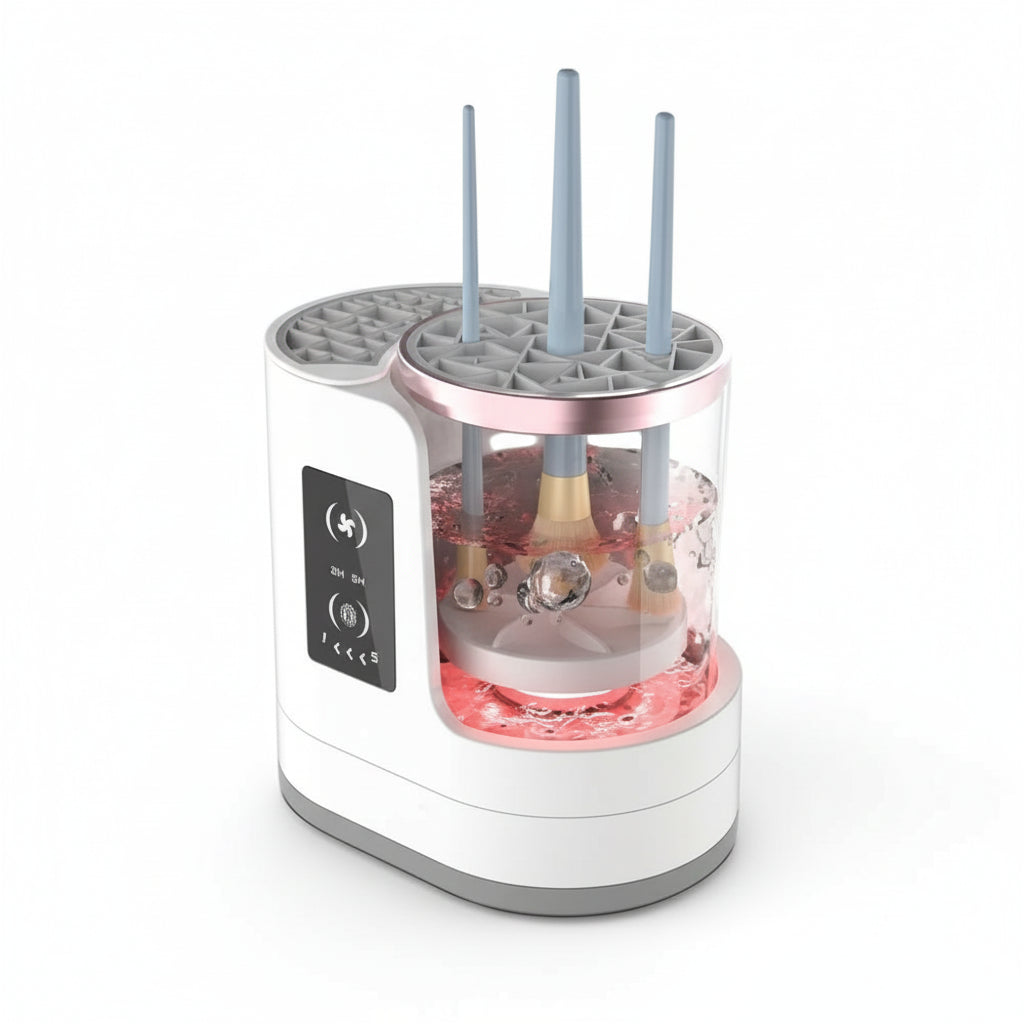 Valentine'S Day Gift, a Ladies' Exclusive Electric Makeup Brush Cleaner, a Cleaning Tool for Makeup Brushes and Foundation.